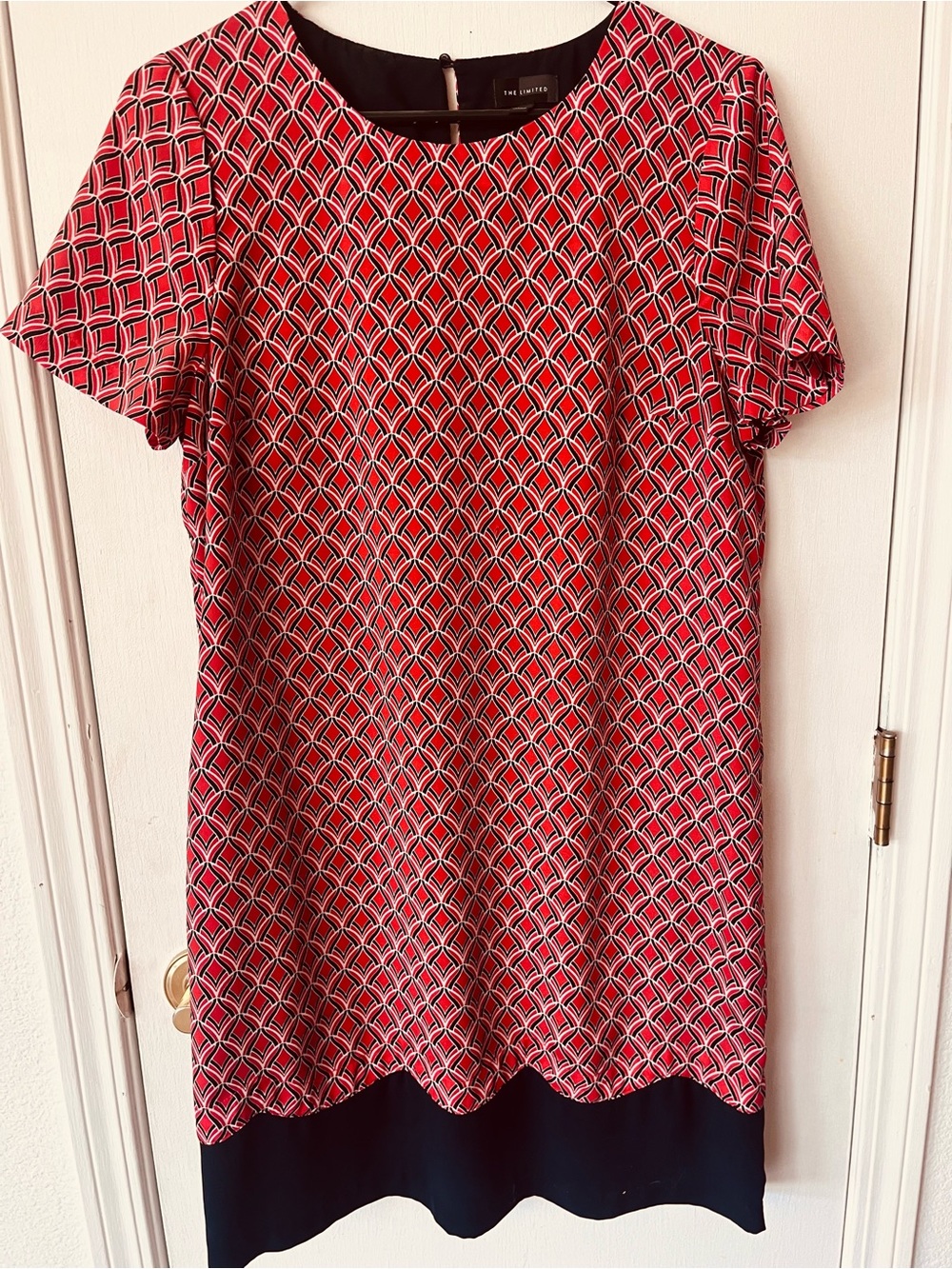 The Limited Women's Patterned Short-Sleeve Dress Medium
